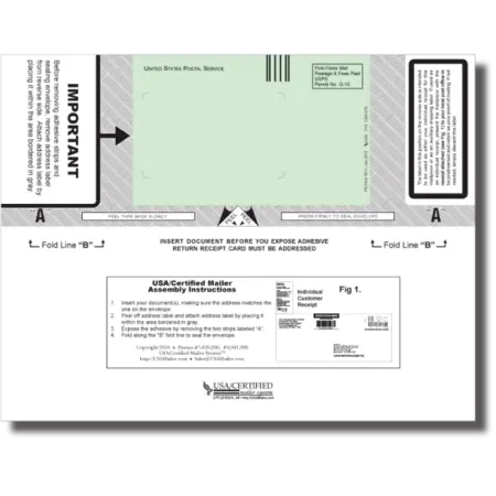 Certified Envelope Laser Form