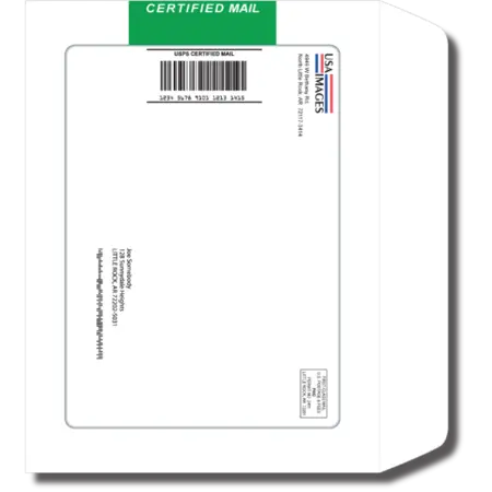 Certified 9x12 Envelope